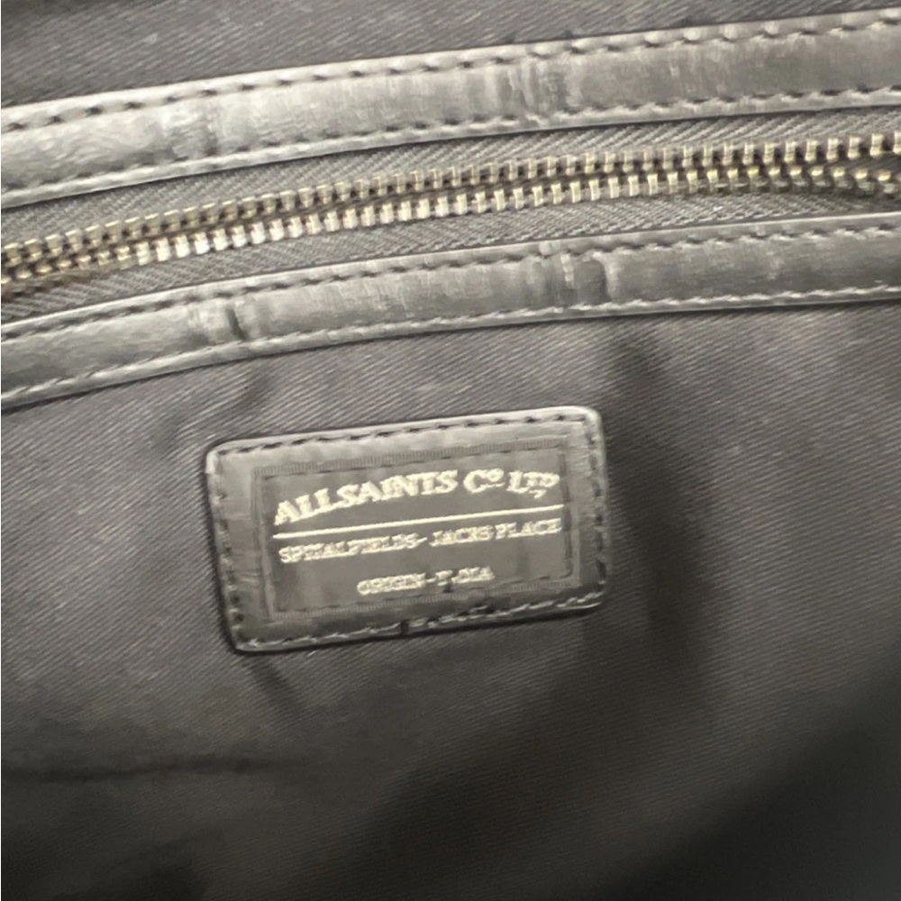 ALLSAINTS Black and White Animal Print Clutch - Picture 5 of 8